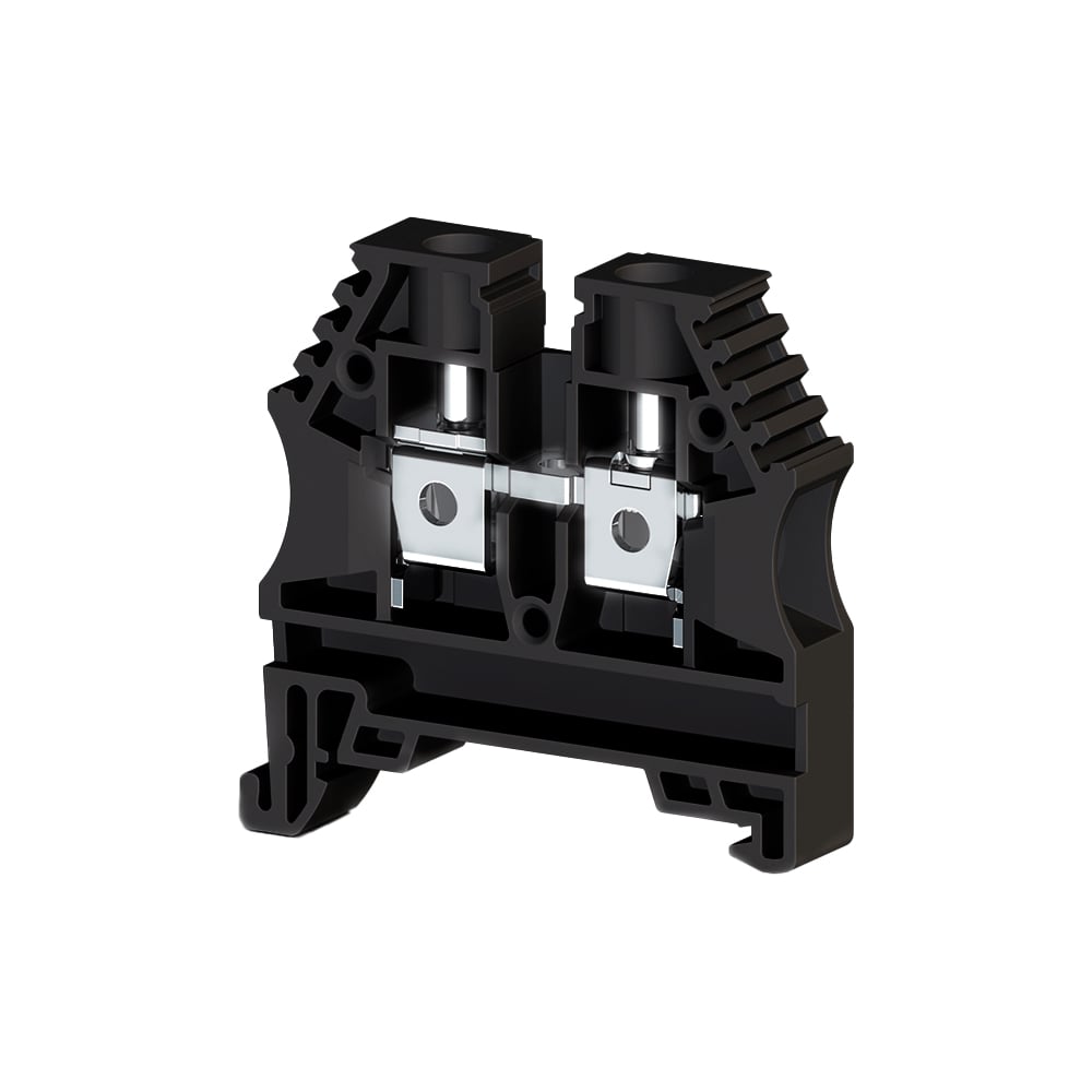 Изображение товара Клеммник на DIN-рейку Klemsan 6мм.кв. черный 60 шт.