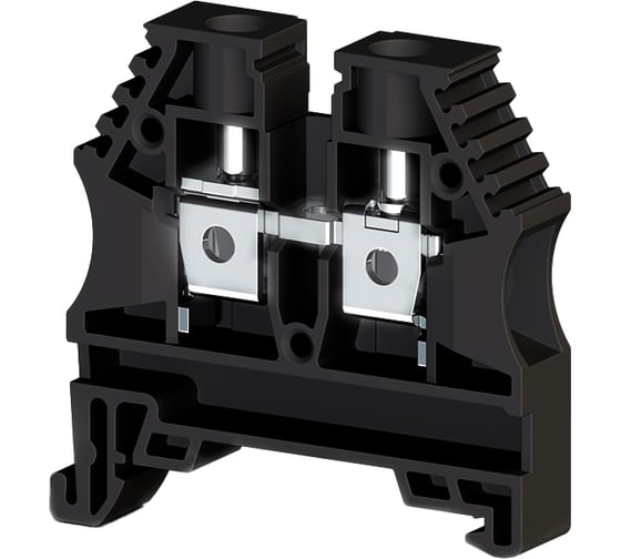 Изображение товара Клеммник на DIN-рейку Klemsan 6мм.кв., черный; AVK6(RP) 60 шт. 0.0.0.3.304145RP