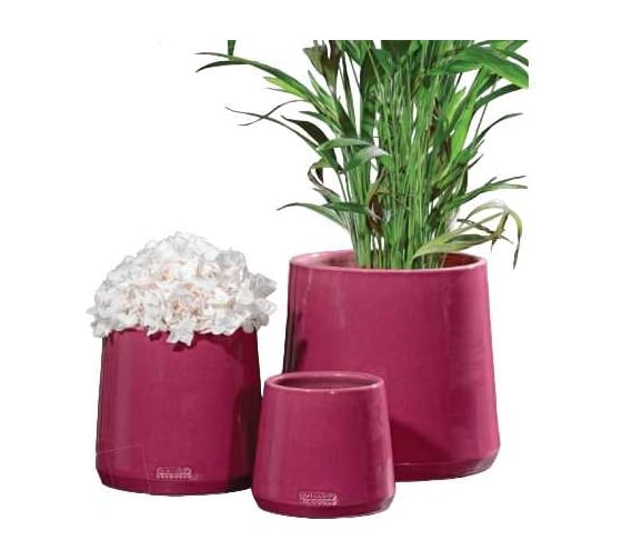 Изображение товара Кашпо SCHEURICH Kübel Portimão, керамика, d18, h17 см, фуксия 069292