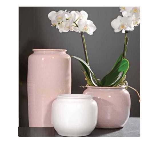 Изображение товара Кашпо SCHEURICH Kübel Pilus, керамика, d17, h14 см, пудрово-розовый 069222