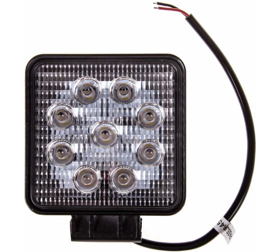 Изображение товара Светодиодная фара SKYWAY OFF ROAD квадратная 12V/24V 27W 6000К 9 диодов, ближний свет S07201013