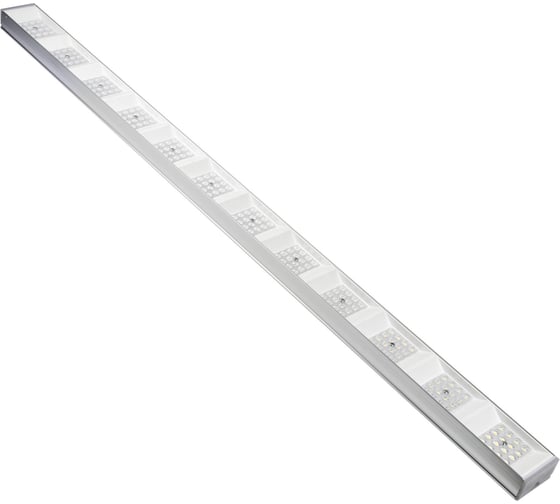 Изображение товара Светодиодный накладной светильник Uniel Ulo-el120b-100w/6500k/k silver linkable соединяемый. дневной свет (6500k). корпус серебристый. угол 60 градусов. тм UL-00010694