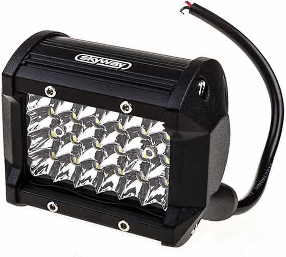 Изображение товара Прямоугольная светодиодная фара SKYWAY OFF ROAD 12V/24V 72W 6000К 24 диода ближний свет S07201058
