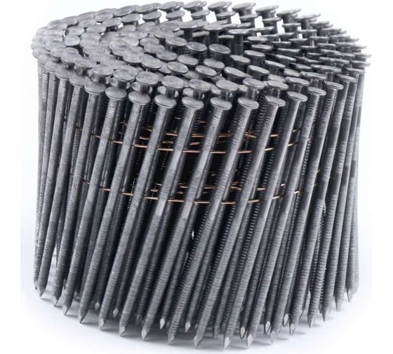Изображение товара Барабанный гвоздь СПГФ 80х3.1, ершеный, премиум, светлый, 1350 шт. ГБ_0803.1_Ер_Пр_Св_СПГФ