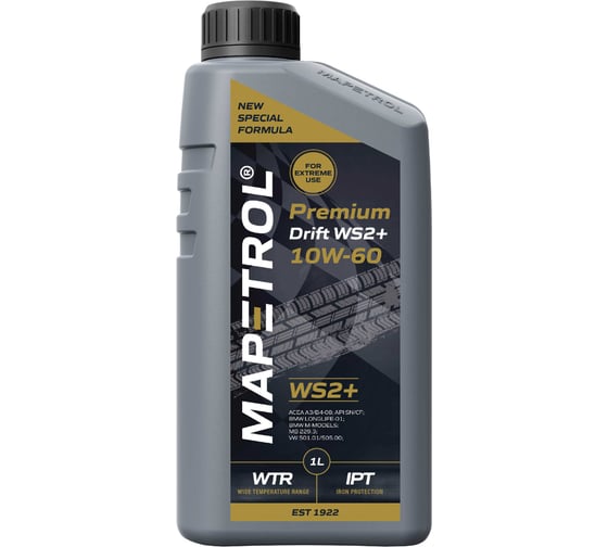 Изображение товара Моторное масло MAPETROL PREMIUM DRIFT WS2+ 10W-60, 1 л MAP0067