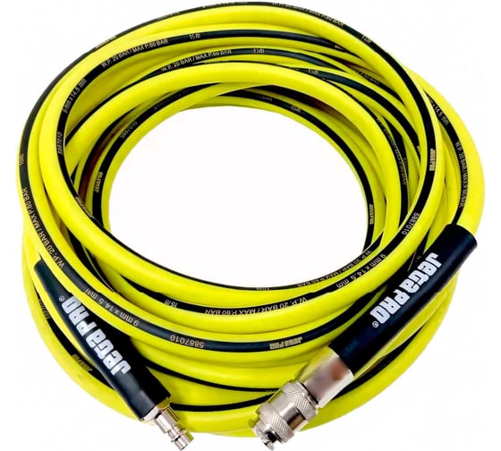 Изображение товара Шланг гибкий ПВХ с фитингами 9x14.5 мм, 15 м, желтый Jeta PRO 5887015