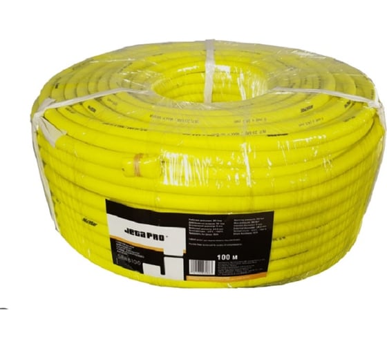 Изображение товара Гибкий ПВХ шланг 9x14.5 мм, 100 м, желтый Jeta PRO 5887100