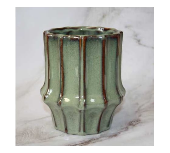 Изображение товара Кашпо SCHEURICH Kübel Tortini керамика, d12, h9см, зеленый 069244