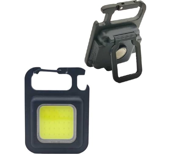 Изображение товара Аккумуляторный фонарь брелок КОСМОС 6ВтCOB/Li-po200mAh/USBtypeC/открывалка/магнит/карабин/подставка KOC207Lit