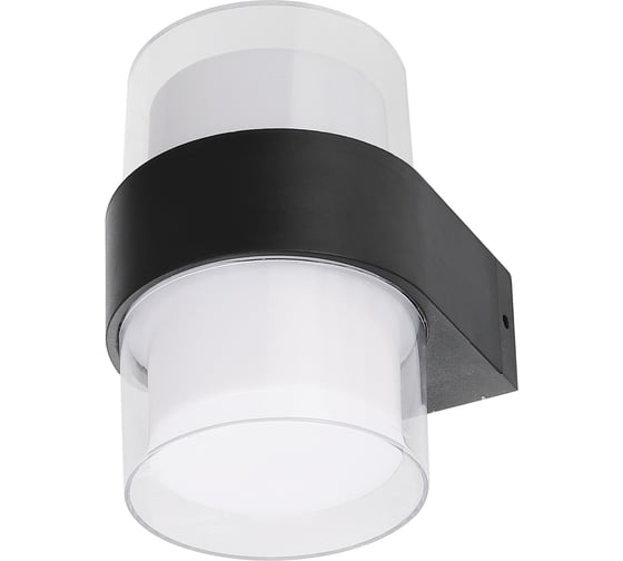 Изображение товара Светодиодный уличный накладной светильник Uniel Ulu-p22b-2x5w/4000k ip65 black архитектурный белый свет (4000k). корпус черный. tm UL-00010516