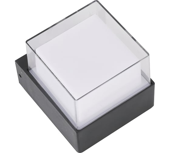 Изображение товара Светодиодный накладной уличный светильник Uniel Ulu-p25a-5w/4000k ip65 black архитектурный белый свет (4000k). корпус черный. tm UL-00010517