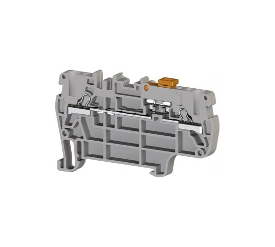 Изображение товара Пружинный клеммник Klemsan быстрозажимной (Push in) 2,5 мм.кв., с размыкателем (бежевый); PYK 2,5A 50 шт. 0.0.0.3.307160