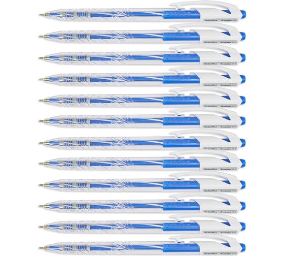 Изображение товара Автоматическая шариковая ручка Flexoffice trendee синяя, 12 шт. FO-019 BLUE