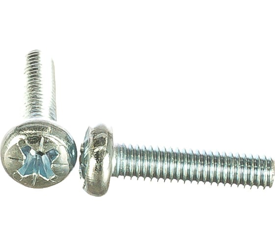 Изображение товара Винт с полуцилиндрической головкой Метизный двор 6x25 DIN 7985, 100 шт. 4607159067302