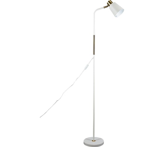 Изображение товара Напольный торшер Uniel Uml-t700 e27 white под лампу е27, 60w, с регулировкой наклона. механический выключатель. белый. тм UL-00010186