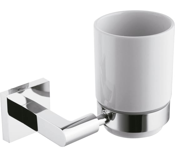 Изображение товара Стакан с настенным держателем CLEVER URBAN хром 99461