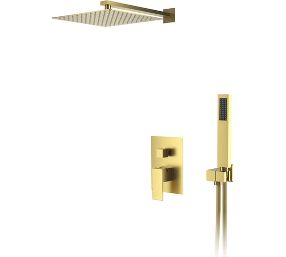 Изображение товара Встраиваемая душевая система для душа D&K Bayern.Liszt матовое золото DA1515707A04