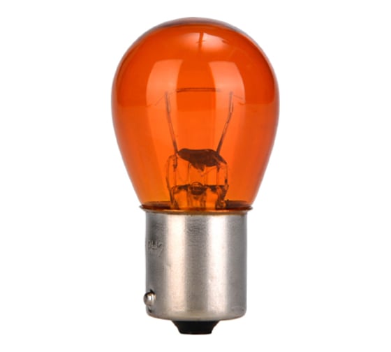 Изображение товара Автомобильные лампы накаливания AUTOPROFI PY21W, 12 В, 21 Вт, BA15s, 2 шт., оранж., блистер AP-PY21W-B