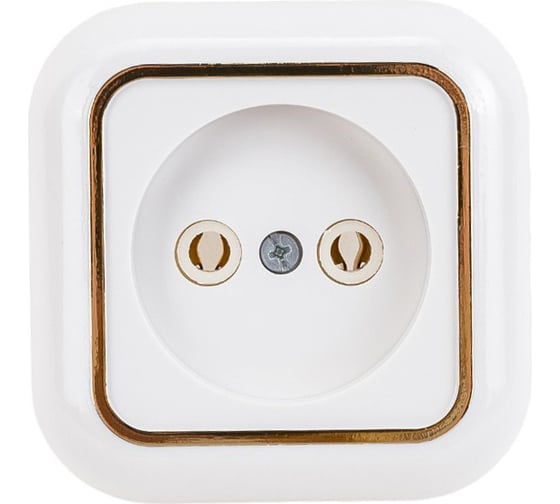 Изображение товара Розетка Кунцево-Электро ВАЛЕНТИНА открытой установки, одноместная РА10-266 З 7639