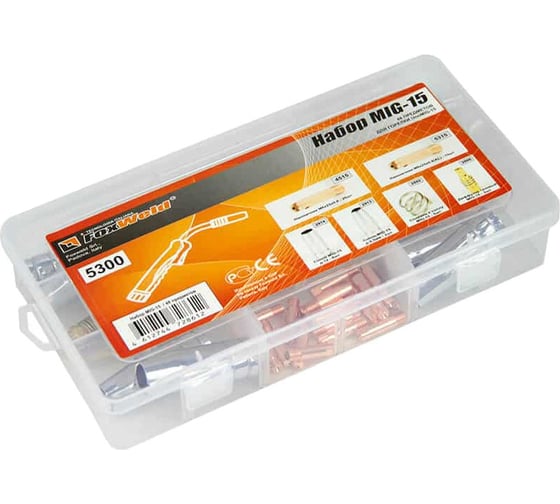 Изображение товара Набор комплектующих MIG-15 48 предметов Foxweld 5300