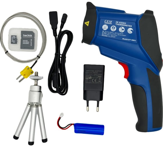 Изображение товара Инфракрасный термометр СЕМ Dt-9861 пирометр 875467