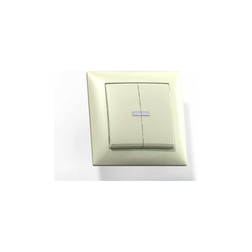 Двухклавишный выключатель Кунцево-Электро блок кунцево селена 8201 2 клавиши скрытый с розеткой белый