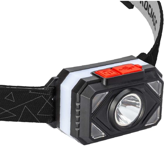 Изображение товара Налобный аккумуляторный фонарь КОСМОС 2Вт+2ВтSMD теплый широкий свет/Li-ion14500 500mAh/ABSпластик/USBtypeC KOC511Lit