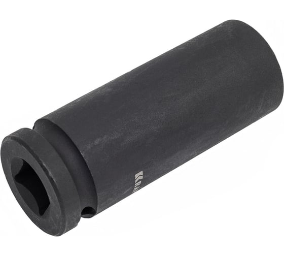 Изображение товара Торцовая головка "INDUSTRIE QUALITAT" ударная, удлиненная, фосфатированная (1/2", FLANK, Cr-Mo, 21 мм) KRAFTOOL 27942-21_z01