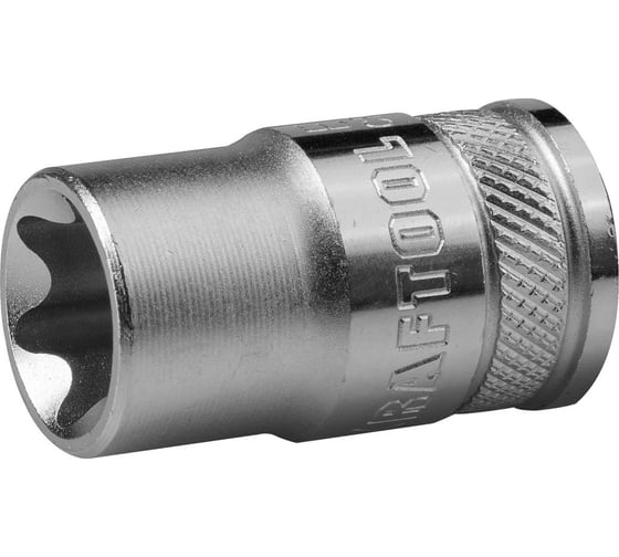 Изображение товара Торцовая головка "INDUSTRIE QUALITAT" хромосатинированная (внутренний TORX, 1/2", Е16) Kraftool 27810-16_z01