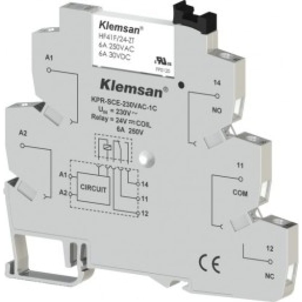 Колодка для интерфейсного реле Klemsan колодка распределительная электромонтажная 4 контакта 30202