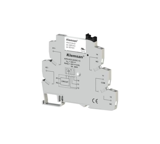 Изображение товара Колодка для интерфейсного реле Klemsan KPR-SCE-24VDC-1C 10 шт. 0.0.0.2.270815