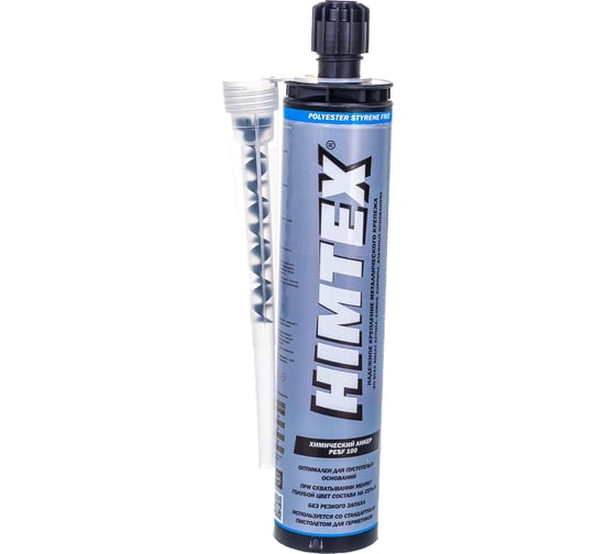 Изображение товара HIMTEX Хим. анкер PESF 300мл полиэстер для пустотелых оснований и бетона + 1 насадка HIMPESF300