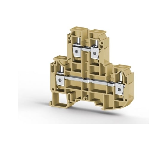 Изображение товара 2-х ярусный клеммник Klemsan 10мм.кв. (бежевый) PIK10N 20 шт. 0.0.0.3.319900