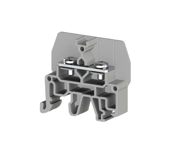 Изображение товара Болтовой клеммник Klemsan под вилочный наконечник на DIN-рейку 6 мм.кв. (серый); CPB 6 50 шт. 0.0.0.3.326809