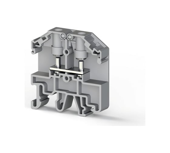 Изображение товара Болтовой клеммник Klemsan под кольцевой наконечник на DIN-рейку 2,5 мм.кв. (серый); PB 2,5K/NM 45 шт. 0.0.0.3.308039