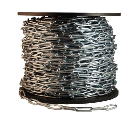 Изображение товара Сварная длиннозвенная цепь Метизный двор 6 мм DIN 763, 30 м 4690441030580