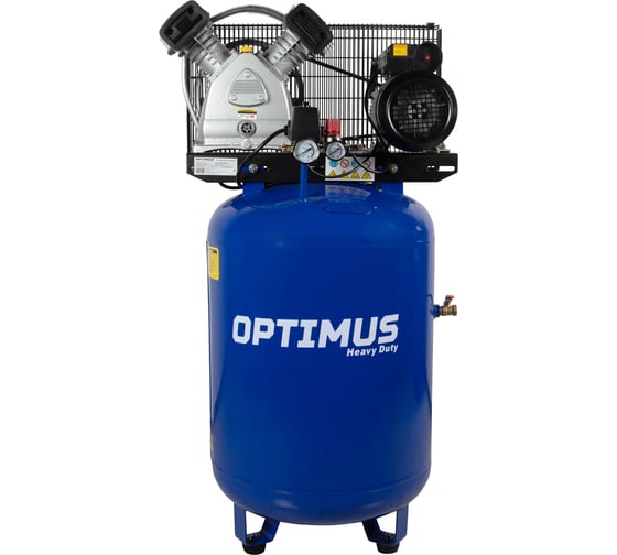 Изображение товара Поршневой компрессор Optimus вертикальный, 420 л/мин, ресивер 150 литров, 2,2 квт hd OPT-301542A
