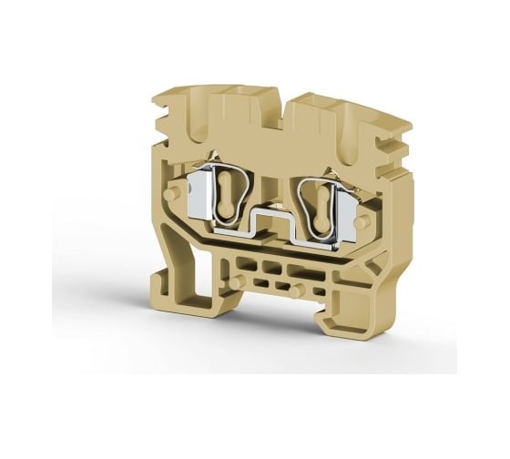 Изображение товара Пружинный миниклеммник Klemsan на DIN-рейку (MR15), 2,5 мм.кв. (бежевый); MYK2,5 50 шт. 0.0.0.3.306420
