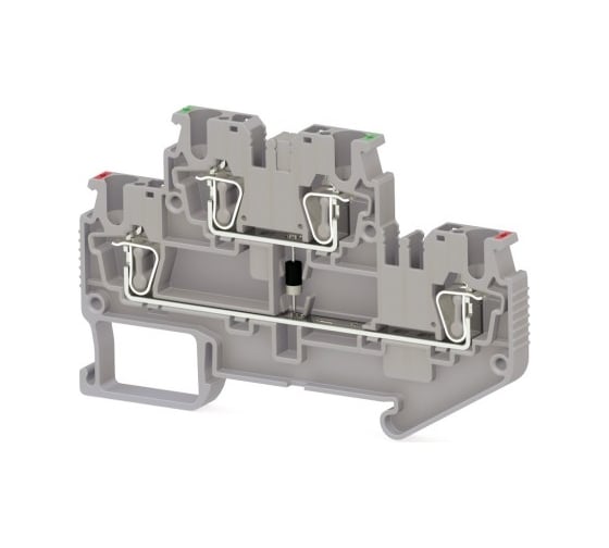 Изображение товара Пружинная клемма Klemsan серии SRD 2,5-2FD-A (Серый) 50 шт. 0.0.0.3.311369