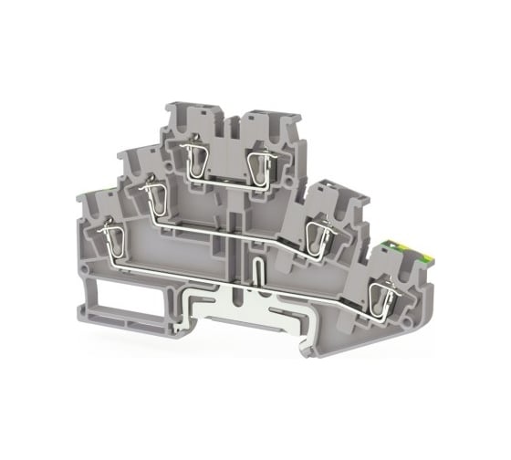 Изображение товара Пружинная клемма Klemsan серии SRD 2,5-2FT (Серый) 50 шт. 0.0.0.3.311619