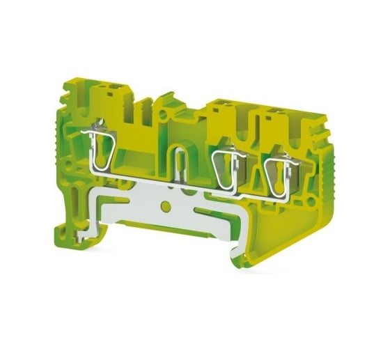 Изображение товара Пружинная клемма Klemsan серии SRD 2,5ET (желто-зеленый) Земля 50 шт. 0.0.0.3.337130