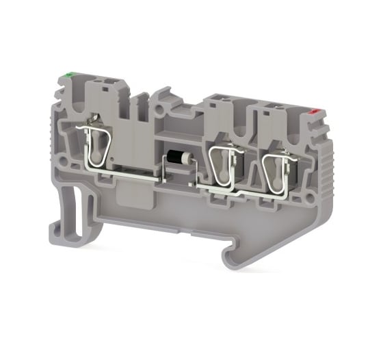 Изображение товара Пружинная клемма Klemsan серии SRD 2,5ED-A (Серый) 50 шт. 0.0.0.3.311099