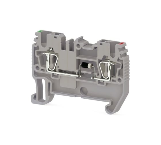 Изображение товара Пружинная клемма Klemsan серии SRD 2,5D_A (Серый) 50 шт. 0.0.0.3.311069