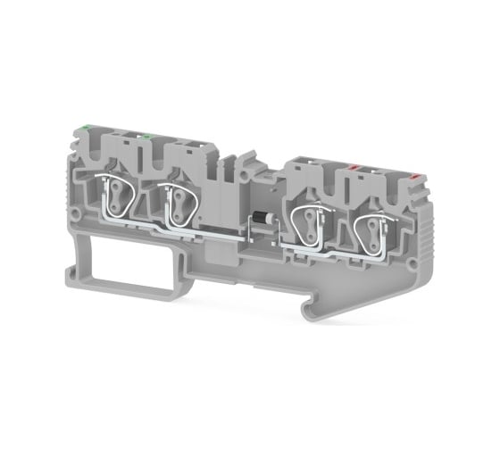 Изображение товара Пружинная клемма Klemsan серии SRD 4CD_A (Серый) 50 шт. 0.0.0.3.311749