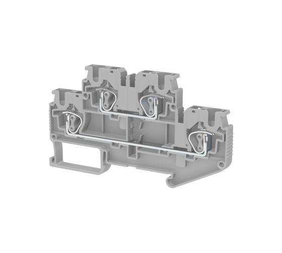 Изображение товара Пружинная клемма Klemsan серии SRD 4-2F (Серый) 50 шт. 0.0.0.3.311909