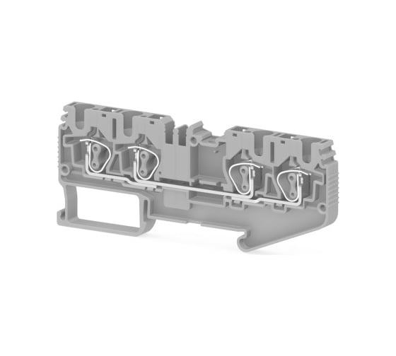 Изображение товара Пружинная клемма Klemsan серии SRD 4C (Серый) 50 шт. 0.0.0.3.311739