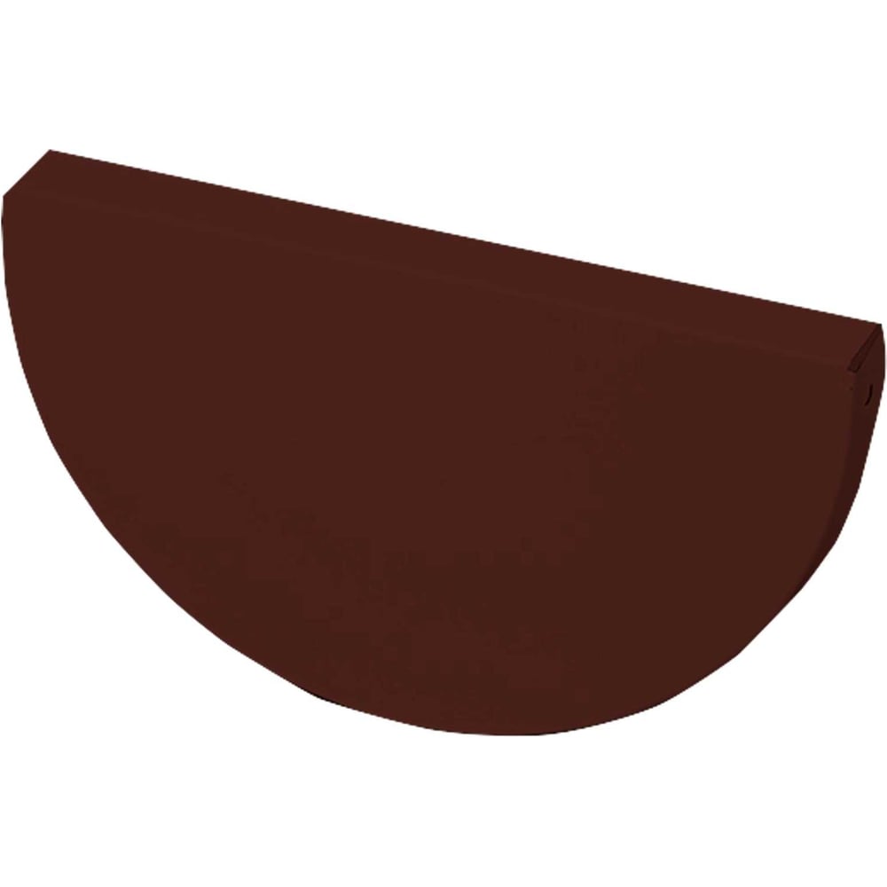 Круглая заглушка желоба NIKA, цвет шоколадный