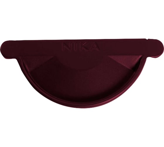 Изображение товара Заглушка желоба NIKA круглая RAL 3005 (вишневый) В0000019177