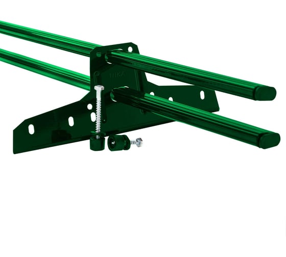 Изображение товара Снегозадержатель NIKA трубчатый, овальный, 6005 (темно-зеленый), 3 м, с Zn В0000018634