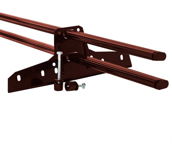 Изображение товара Снегозадержатель NIKA трубчатый, овальный, 8017 (шоколад), 3 м, Zn В0000018336